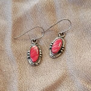 Native American Spiny Oyster Earrings